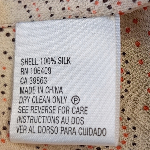 Tahari Silk Kimono Style Top Asian Angel Exotic M - Picture 6 of 6